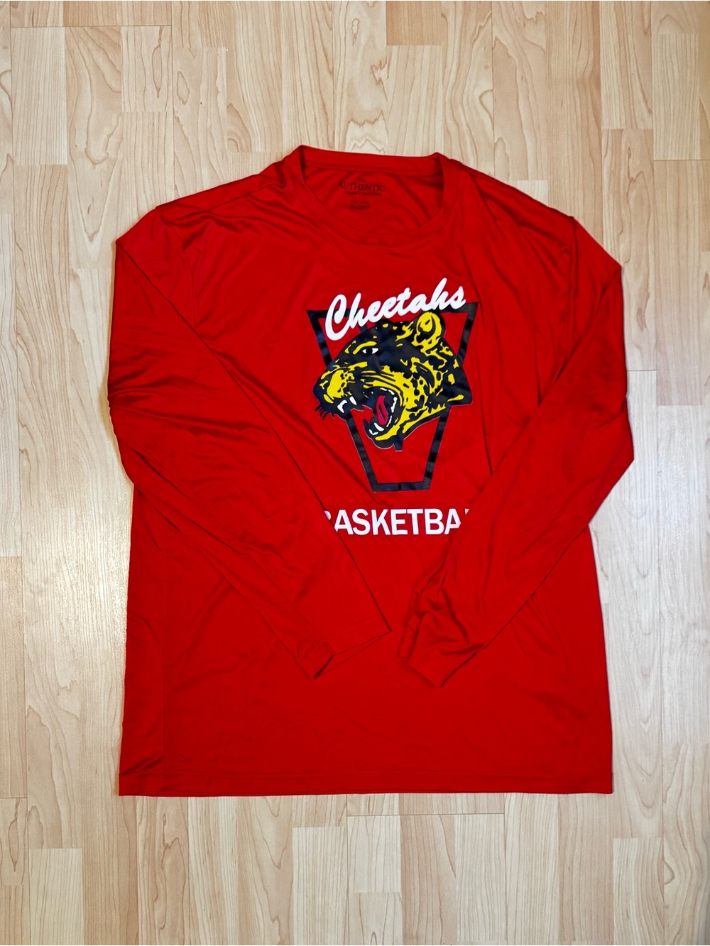 Cheetahs Red Long-Sleeve Men's Graphic Tee